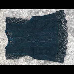Navy blue blase top